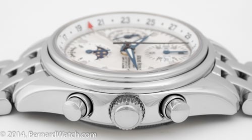 Crown Side Shot of Complete Calendar Moon Chronograph