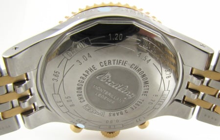 Caseback of Navitimer Montbrillant Legende LE