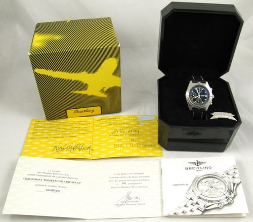 Box / Paper shot of Chronomat Bombardier Aerospace Special Edition