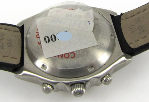 Caseback of Chronomat Bombardier Aerospace Special Edition