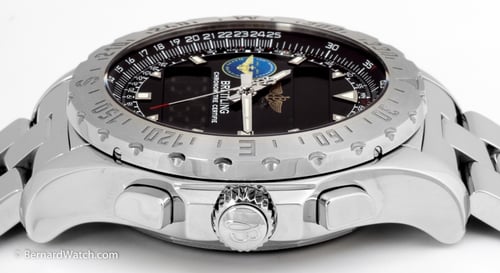 Crown Side Shot of Airwolf Professional Chronograph