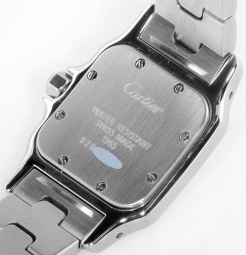 Caseback of Ladies Santos Galbee