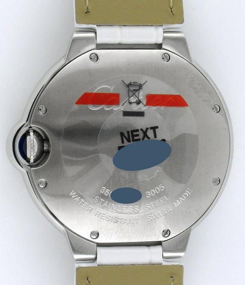Caseback of Ballon Bleu 36MM