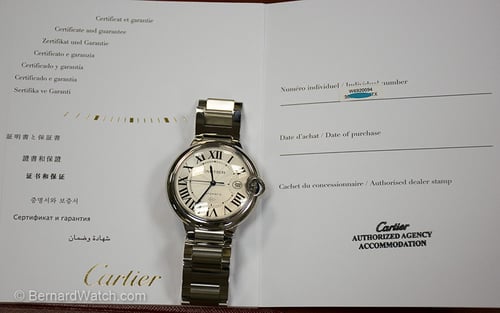Paper shot of Ballon Bleu de Cartier