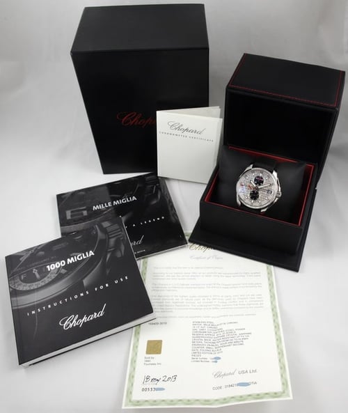 Box / Paper shot of Mille Miglia GT XL Chronograph