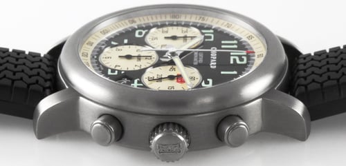 Crown Side Shot of Mille Miglia Chronograph
