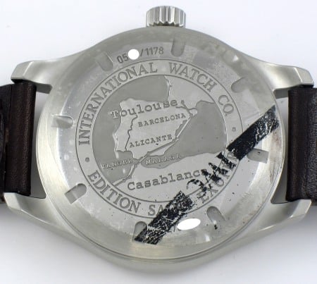 Caseback of Antoine de Saint Exupery