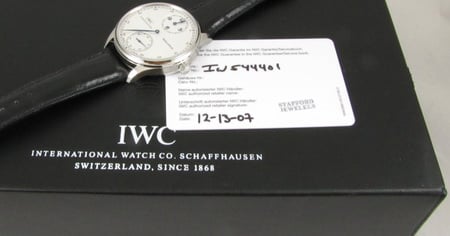 Paper shot of Portugieser Regulator