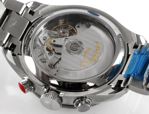 Caseback of Grande Vitesse Chronograph