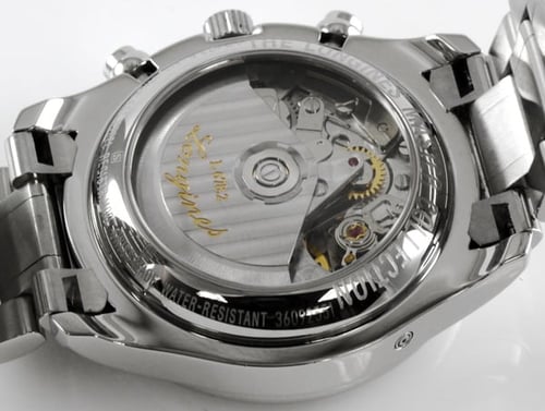 Caseback of Master Moonphase Chronograph