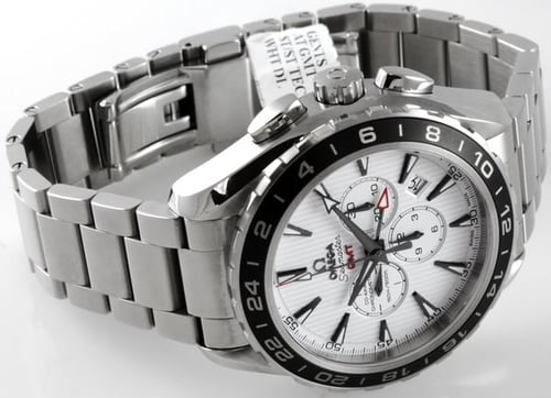 Front View of Seamaster Aqua Terra GMT Chronograph