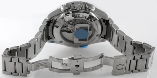 Open Clasp Shot of Seamaster Aqua Terra GMT Chronograph