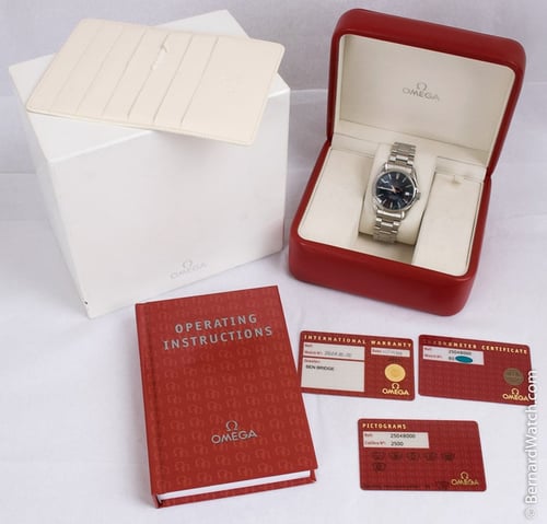 Box / Paper shot of Seamaster Aqua Terra Co-Axial