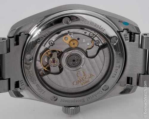 Caseback of Seamaster Aqua Terra Co-Axial