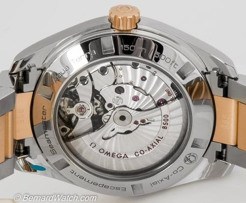 Caseback of Seamaster Aqua Terra