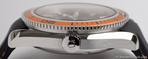 Crown Side Shot of Seamaster Planet Ocean