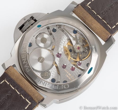 Caseback of Luminor Marina
