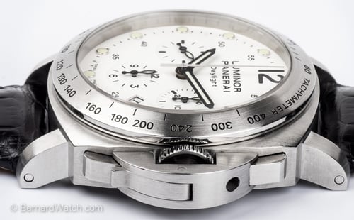 Crown Side Shot of Luminor Daylight Chronograph