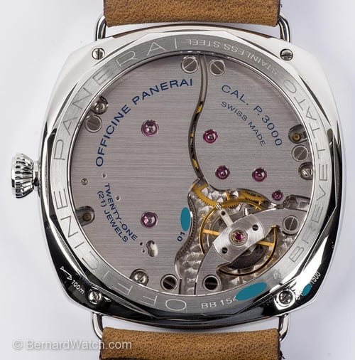 Caseback of Radiomir California 47mm
