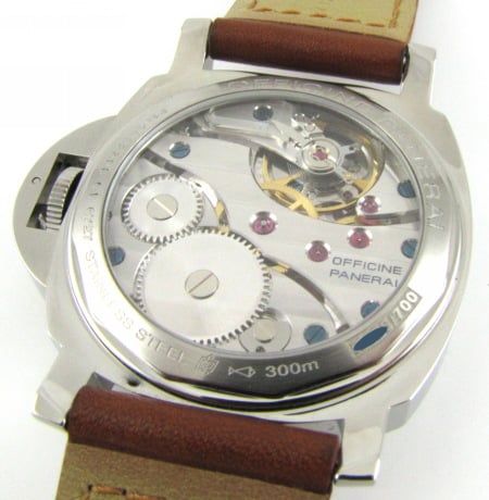 Caseback of Luminor Marina