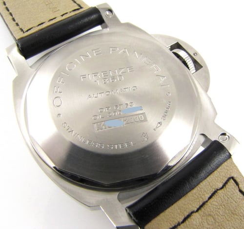 Caseback of Luminor Marina