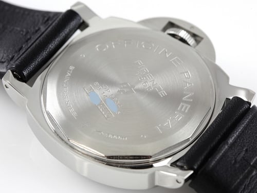 Caseback of Luminor Marina Base Logo