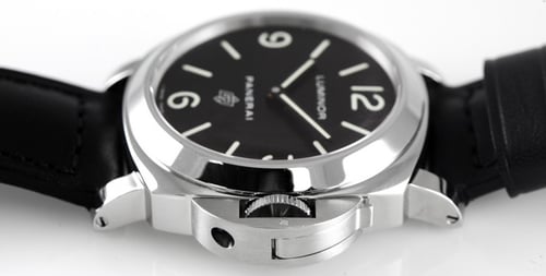 Crown Side Shot of Luminor Marina Base Logo