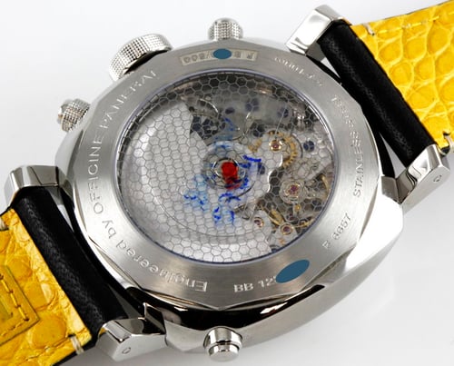 Caseback of Ferrari Scuderia Rattrapante Chronograph
