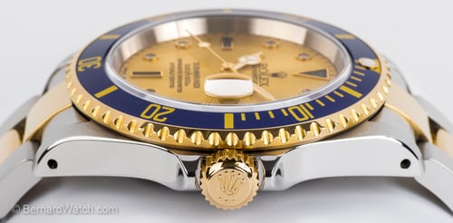 Crown Side Shot of Submariner Date 'Serti'
