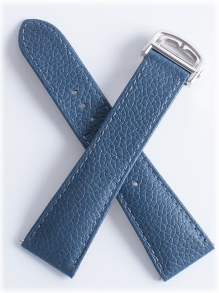 Blue Leather Strap