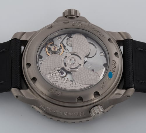 Caseback of Fifty Fathoms 500 Fathoms