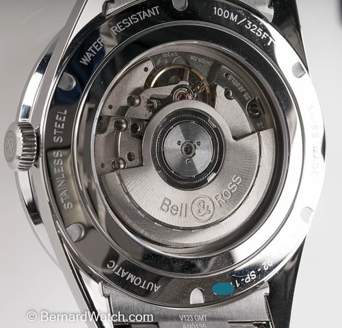 Caseback of 123 Sport Heritage
