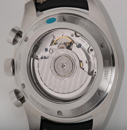 Caseback of 126 Vintage XL Chronograph