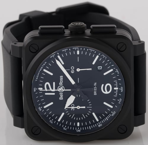 Front View of BR 03-94 Black Matte