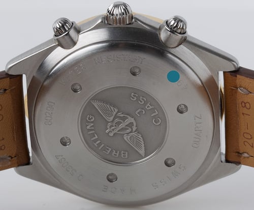Caseback of J-Class Chrono