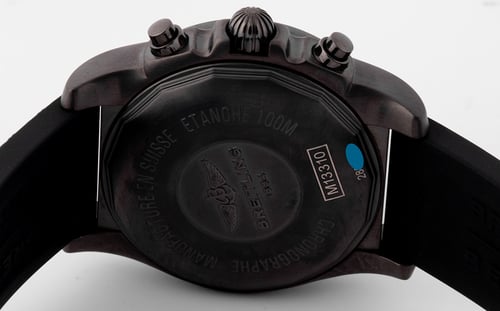 Caseback of Chronomat 38 Sleek D Bentley 'Bentayga'