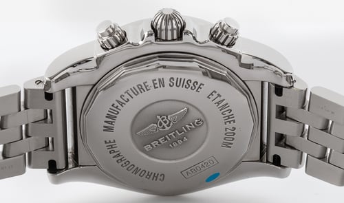 Caseback of Chronomat 44 GMT