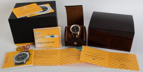 Box / Paper shot of Navitimer Chronomatic