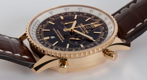 Crown Side Shot of Navitimer Chronomatic