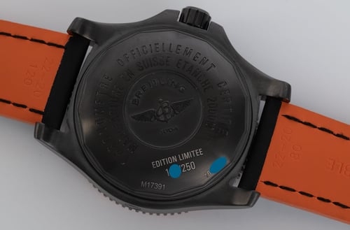 Caseback of SuperOcean 44 Boutique Orange