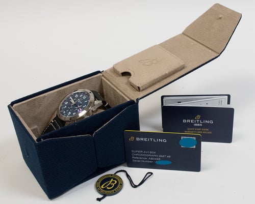Box / Paper shot of Super Avi B04 Chrono GMT 46