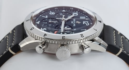 Crown Side Shot of Super Avi B04 Chrono GMT 46