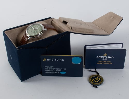 Box / Paper shot of Premier B09 Chronograph 40
