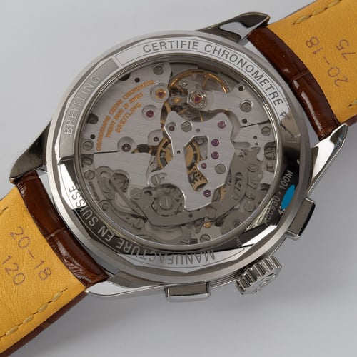 Caseback of Premier B09 Chronograph 40