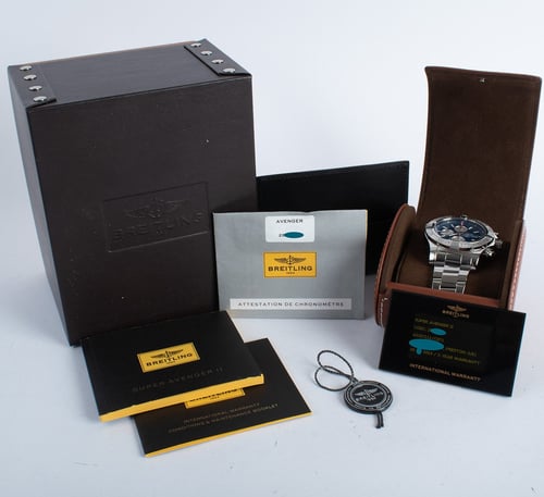 Box / Paper shot of Super Avenger II Chronograph