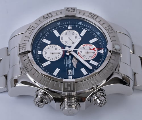 Crown Side Shot of Super Avenger II Chronograph