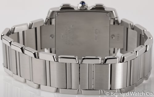 Rear / Band View of Tank Francaise Chronograph