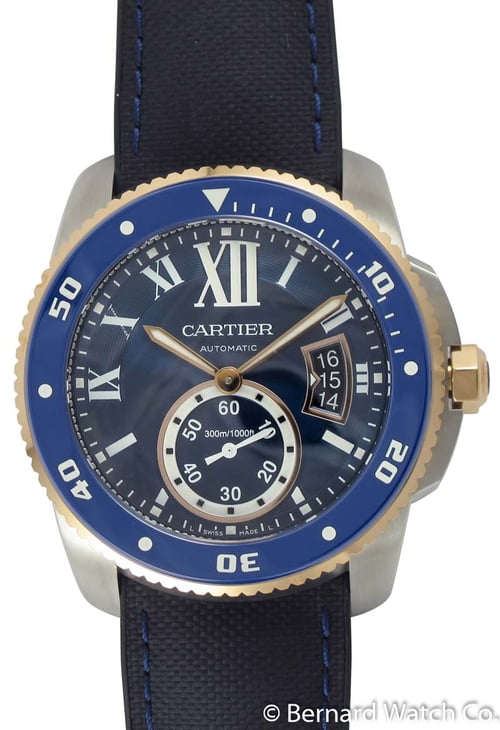 Front View of Calibre de Cartier Diver