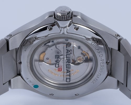 Caseback of Laureato Evo3 Moonphase Power Reserve