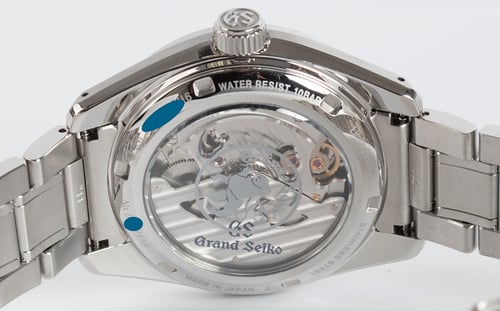 Caseback of Spring Drive 'Kira Zuri' Limited Edition